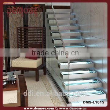 inox straight stairs stair glass railing prices led stair