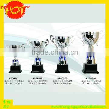 High Quality! EUROPE Design Metal Trophy Cup Trophies And Awards Plastic Base 2863