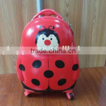 2014 hot style bag Four-wheel penguin shape kid luggage bag in bee printing