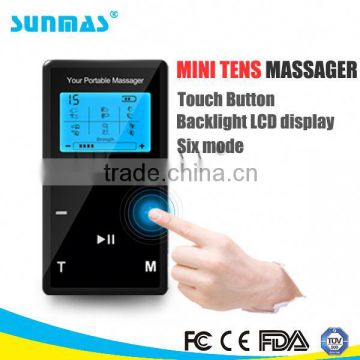 Sunmas SM9028T FDA,CE,FCC approved Touch button mini health care tens personal massager                        
                                                Quality Choice