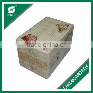 CUSTOM PRINTED CARDBOARD PACKING BOX FOR FRESH FRUIT TOP AND BOTTOM CORRUGATED PACKING BOX WITH FULL LID