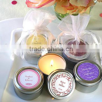 Wholesale tin box round scented candles natural soy wax tin candle 6*4cm Height XM-T005                        
                                                Quality Choice