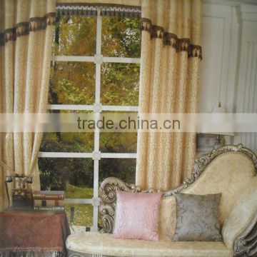 100% polyester jacquard curtain fabric set for middle east