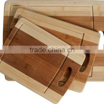 Organic Bamboo Cutting Board 3PC Set Convenient Sizes Eco- Friendly Bamboo Premium Wood Chopping Board Wit Drip Groove