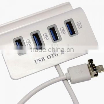 2 In 1 4 Port USB OTG Micro USB 2.0 USB HUB Holder