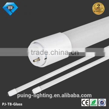 warm white LED glass tube light t8 4ft 18w for indoor lighting