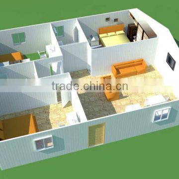 economic low cost villa house for family