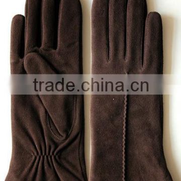 Fashion Suede Leather Glove For Ladies
