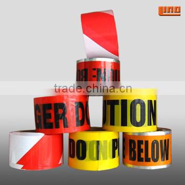 Factory supply red-white warning tape