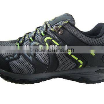 Low cut outdoor PU+Mesh waterproof hiking shoe outdoor shoe hiking boots for men