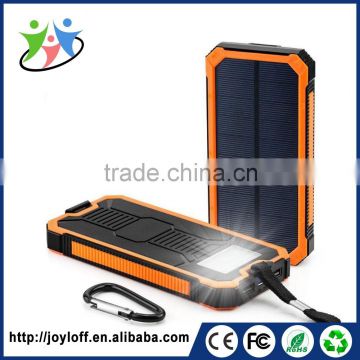 Quality Assurance portable mobile solar 15000mAh power bank for all smartphone