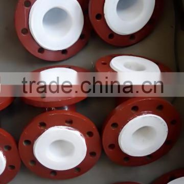 DN50 Ductile Iron All Flanged Tee and PTFE anti-corrosion pipe Export Manufacturer