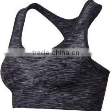 Jinhua xinmei women yoga sports bra push up backless silicone bra with strapes oem