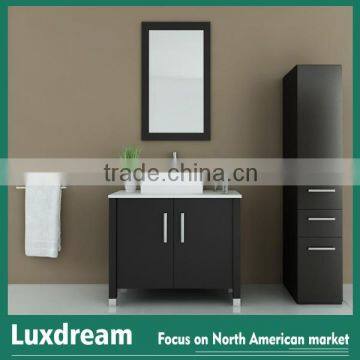 36 inch Espresso bath furniture with side cabinet by luxdream