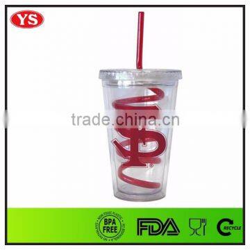 Customize 16 ounce double wall tumbler bpa free for sale