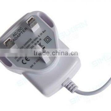 FCC CE ROHS GS 3C CB UL wall plug adapter