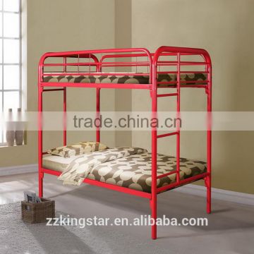 Metal personal hostel furniture school dormitory bunk bed rail simple metal bunk bed