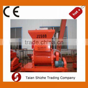 New condition JS500 Twin-shaft Forced Concrete Mixer, concrete stirrer, cement mixers