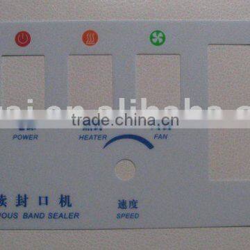 PVC sticker for machine