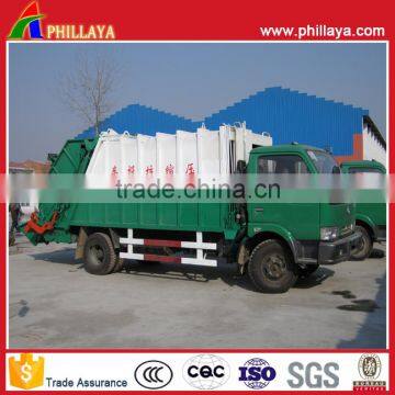 Dongfeng Chassis 4*2 Hydraulic Arm Garbage Compactor Truck For Sale