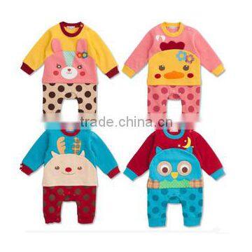 100% Cotton Baby Spring Romper Animal Style