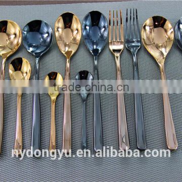 201 stainless steel plate knife fork spoon tableware/jiyi fork knife spooon cultery /fancy dining tableware