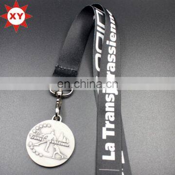 Polyester sublimation medal lanyard ribbon with custom logo