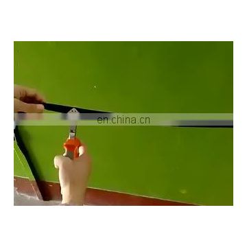 90 degree right angle scissors. Making door and window seal cutting