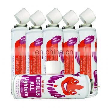 Very good quality universal butane gas bottle  and butane gas for lighters made in china