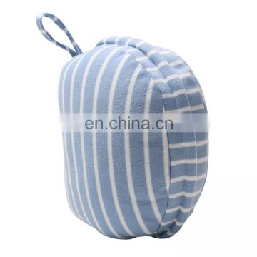 2018 Original design stripe pattern sleeping eyeshade set bed travel kit eye mask neck pillow
