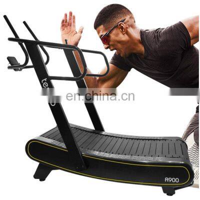 Eco-friendly treadmill  without motor running machine commercial manual curved treadmill