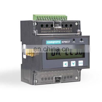 Energy meter 3 wire DIN 35mm rail mounted lora wireless energy meter KPM37L