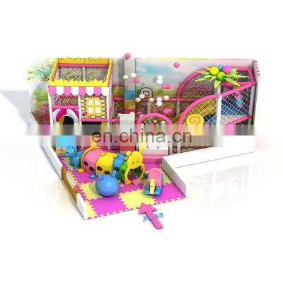 Amusement Park Equipment Girl Games Plastic Slide child Indoor Soft Playground for kids