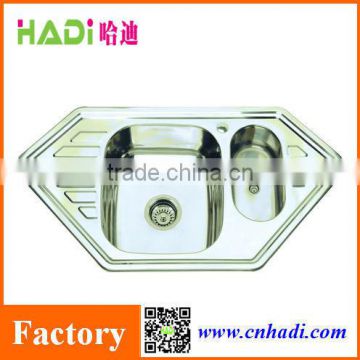 Modern double bowl sink stainless steel kitchen sink HD9550C