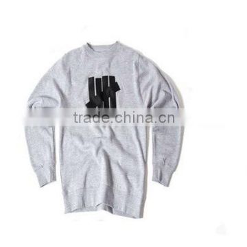 custom high quality polyester cotton men crewneck sweatshirt manufacturer wholesale