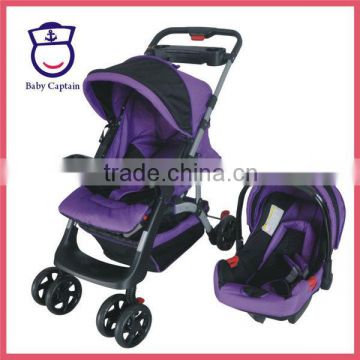 BS-D04 Luxury Travel System BABY STROLLER with 6 Stroller Wheels