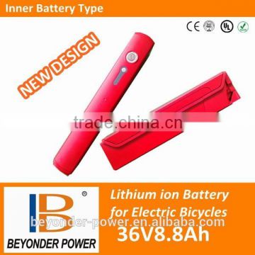 36Volt 8.8Ah/10Ah battery for electric bicycle, assembly via rechargeable lithium ion 18650