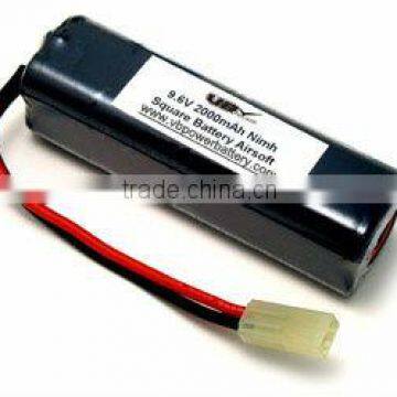 9.6V 2000mAh AA NiMH battery pack for RC Car mini tamiya or RCY connector