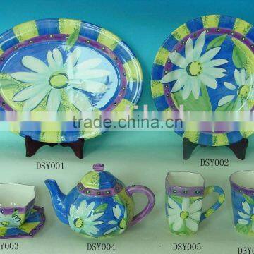 handpainted dolomite tableware