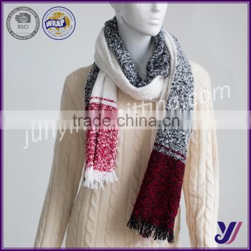 Latest women acrylic woven infinity scarf pashmina scarf professional factory (can be customized)