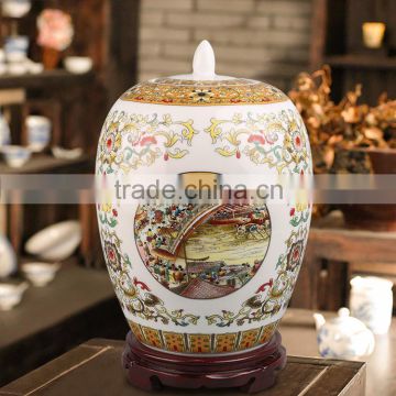 Jingdezhen Riverside China flower vase ceramic flower vase