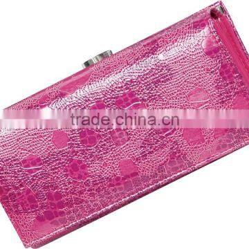 High quality Fushcia ladies leisure wallte