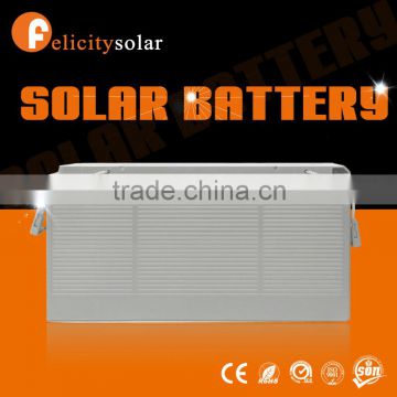 Felicity solar convenient design Europe type 12v solar battery 150ah solar battery