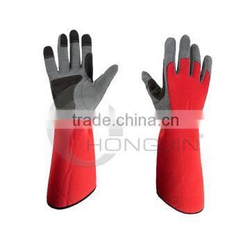 Long Cuff Woman's Gloves Vibration Reducing Working Gloves