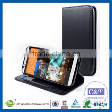 C&T Latest Fashionable Design FLIP PU Leather Case Cover for HTC 510
