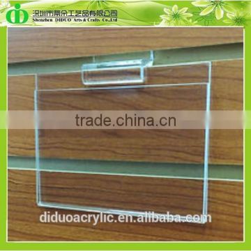 DDB-0111 Trade Assurance Cheap Slat Wall Acrylic Sign Holder