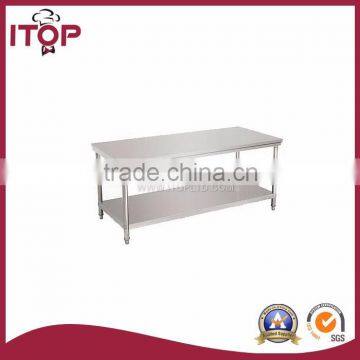 long Worktable With Under Shelf