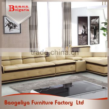 Latest Recliner durable eco-friendly new l shaped modern sofa design