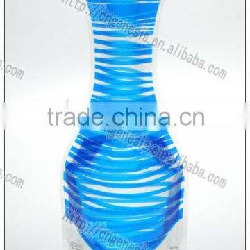 Collapsible plastic flower vase - PVC