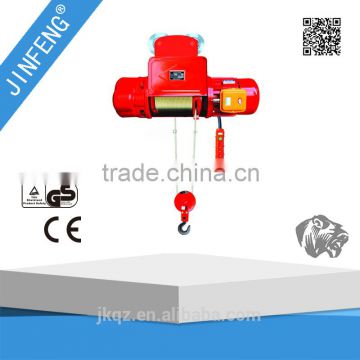 CD1 type easy operated up and down electric wire rope hoist with motorized trolley